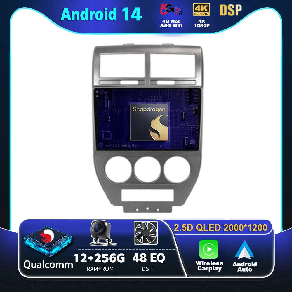 Android 14 CarPlay Car Radio for Dodge Caliber Jeep Compass 1 MK Patriot 2006 - 2010 Multimedia Navigation GPS Stereo Auto video
Android 14 CarPlay Car Radio for Dodge Caliber Jeep Compass 1 MK Patriot 2006 - 2010 Multimedia Navigation GPS Stereo Auto video