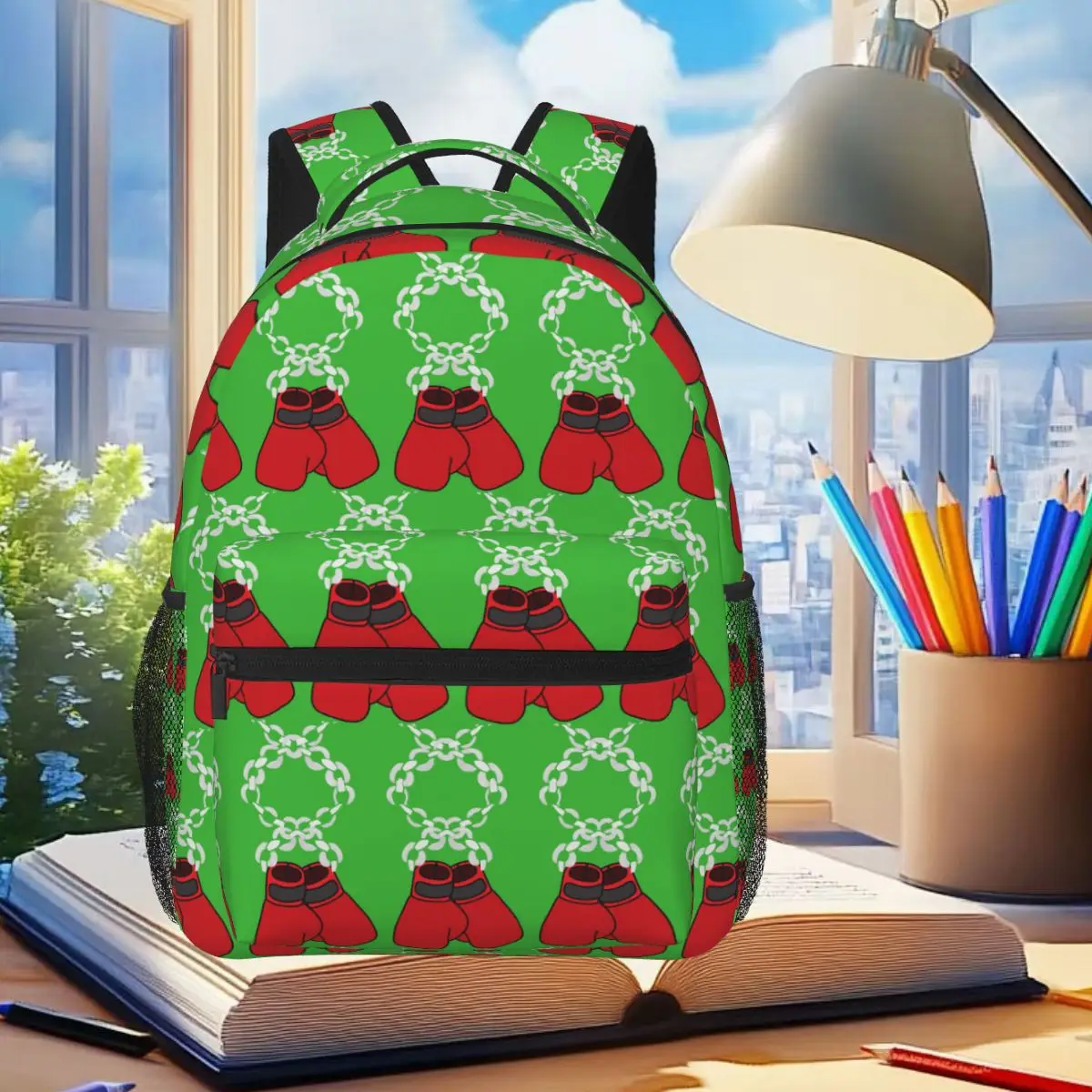 Gloves Chain Backpack Student Boys Girls BookBag Children School Bag Computer Shoulder Bags for Men Women
Gloves Chain Backpack Student Boys Girls BookBag Children School Bag Computer Shoulder Bags for Men Women