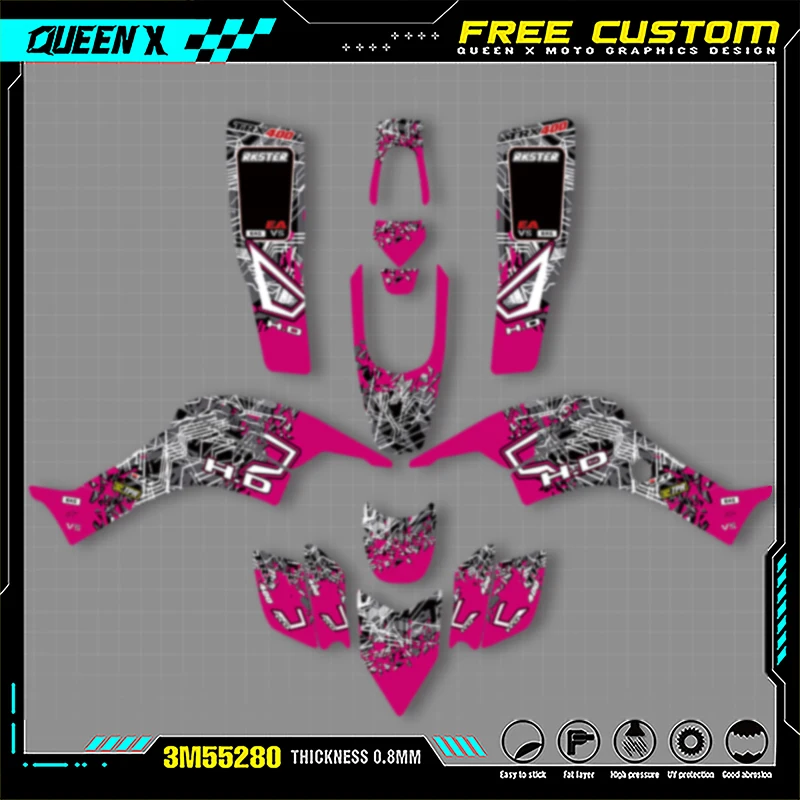 Queen X MOTOR Customize Motorcycle Graphics Decals Stickers Kits For Honda 1999 2000 2001 2002 2003 2004 2005-2007 TRX400 EX 005
Queen X MOTOR Customize Motorcycle Graphics Decals Stickers Kits For Honda 1999 2000 2001 2002 2003 2004 2005-2007 TRX400 EX 005