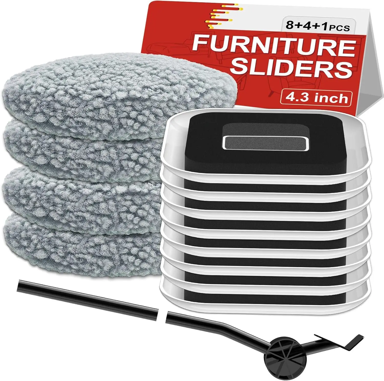 3-in-1 Furniture Movers: 8 Carpet Sliders + 4 Hard Floor Socks + Lifter, Protect Floors, Easy Move
3-in-1 Furniture Movers: 8 Carpet Sliders + 4 Hard Floor Socks + Lifter, Protect Floors, Easy Move