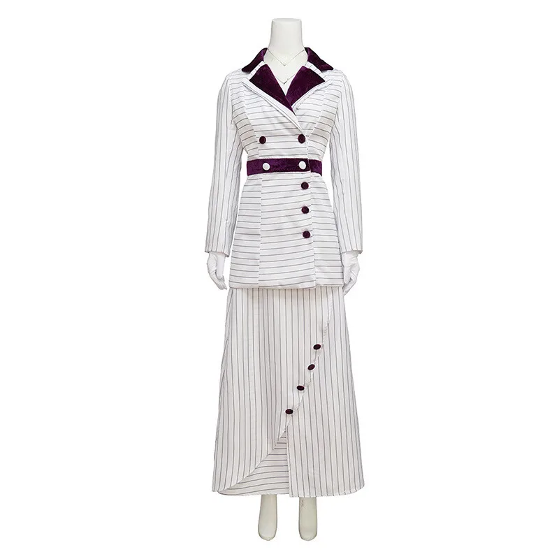 Fulujiacos Rose Cosplay Costume Purple Stripes Rose Dewitt Bukater Boarding Suit
Fulujiacos Rose Cosplay Costume Purple Stripes Rose Dewitt Bukater Boarding Suit