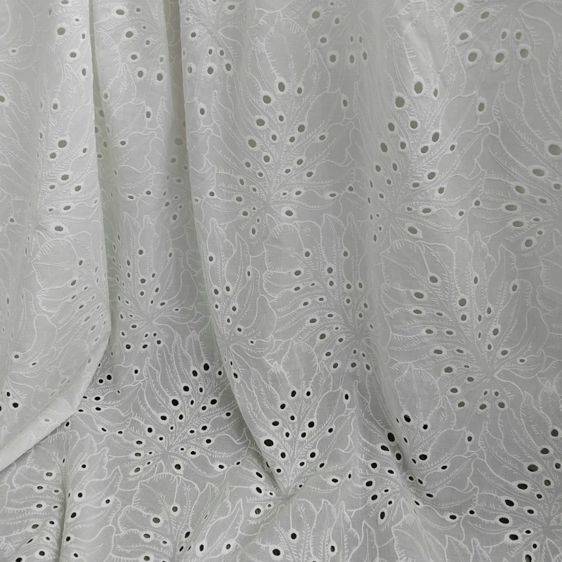 Leaf Pattern Embroidered Cotton Fabric for Clothing Sewing Designer Fabric By The Meter
Leaf Pattern Embroidered Cotton Fabric for Clothing Sewing Designer Fabric By The Meter
