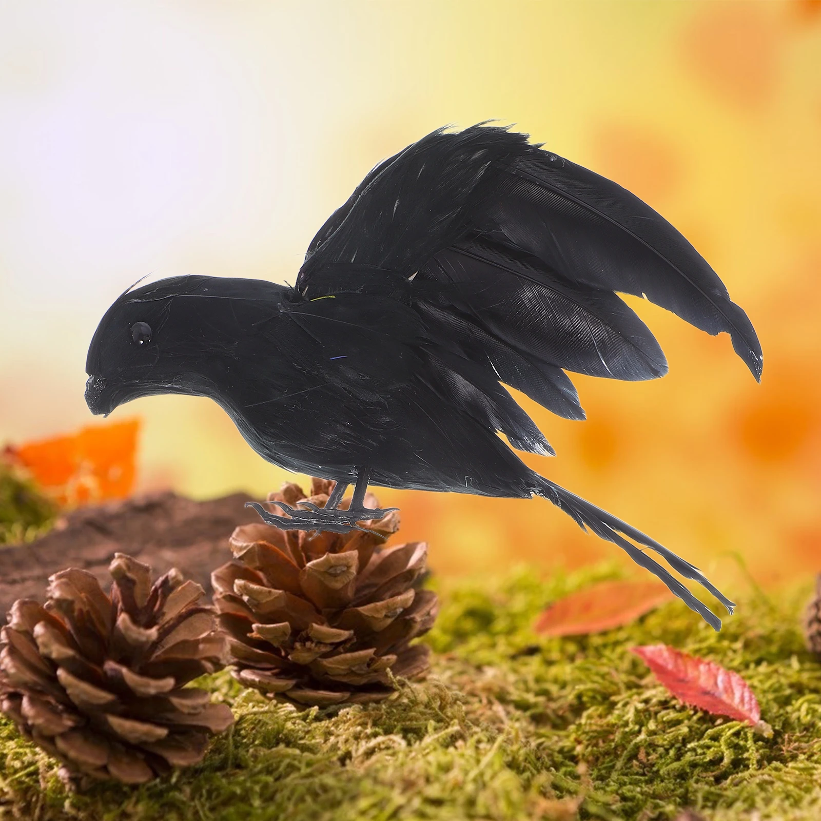 2pcs Realistic Artificial Crows Decorations Halloween Home Garden Gothic Style Faux Crow Birds Accessories Black Feathered Crow
2pcs Realistic Artificial Crows Decorations Halloween Home Garden Gothic Style Faux Crow Birds Accessories Black Feathered Crow