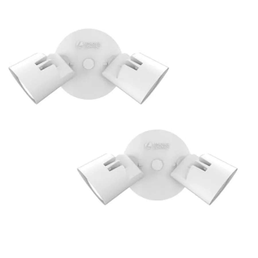 HomeGuard 2-Light LED Outdoor Flood Lights Wall or Cling Mount Outdoor Lights 4000K Cool White Round Heads White 2-Pack
HomeGuard 2-Light LED Outdoor Flood Lights Wall or Cling Mount Outdoor Lights 4000K Cool White Round Heads White 2-Pack
