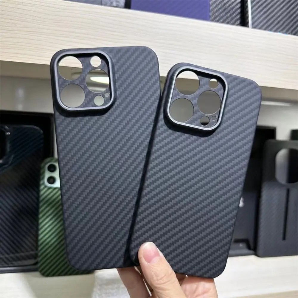 Genuine Carbon Fiber Aramid Slim Case for iPhone 15 Pro Max 15Pro Metal Ring Armor Cover
Genuine Carbon Fiber Aramid Slim Case for iPhone 15 Pro Max 15Pro Metal Ring Armor Cover