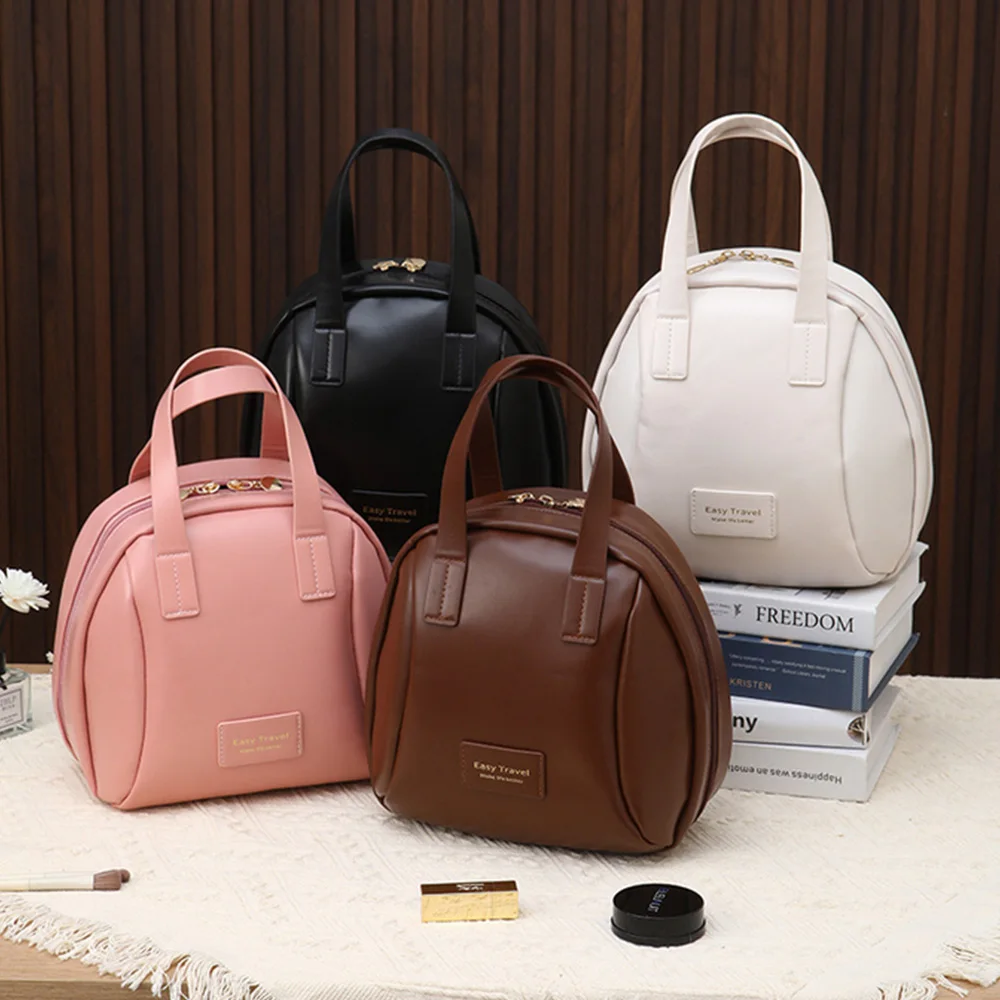 Large Capacity Leather handheld Travel Cosmetic Bag Portable Women Makeup Case Waterproof Multifunctional Toiletry Organizer bag
Large Capacity Leather handheld Travel Cosmetic Bag Portable Women Makeup Case Waterproof Multifunctional Toiletry Organizer bag