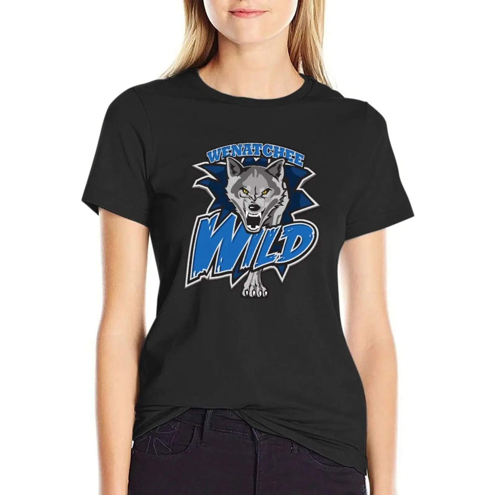 Футболка Wenatchee Wild черная одежда в стиле каваи с принтом животных для женской одежды
Футболка Wenatchee Wild черная одежда в стиле каваи с принтом животных для женской одежды