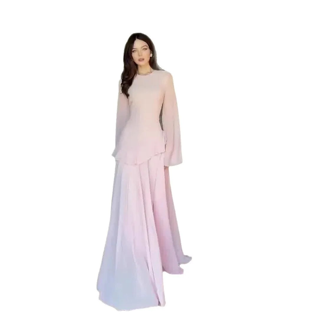 New European/American soft and elegant temperament for spring 2025 long sleeved dress luxurious and lightweight dress for women
New European/American soft and elegant temperament for spring 2025 long sleeved dress luxurious and lightweight dress for women