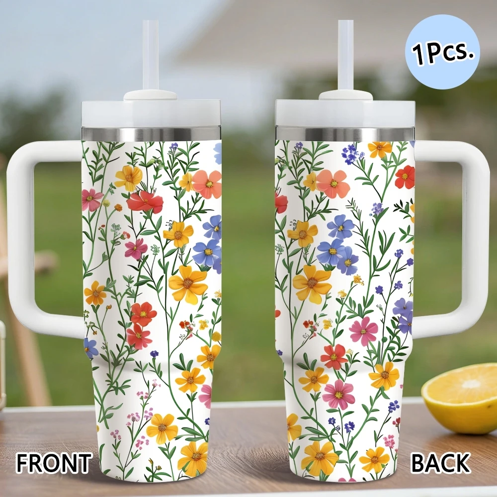 Wildflower Vacuum Flasks 40oz Stainless Steel Vacuum Insulated Tumbler with Straw Leak Resistant Travel Mug
Wildflower Vacuum Flasks 40oz Stainless Steel Vacuum Insulated Tumbler with Straw Leak Resistant Travel Mug