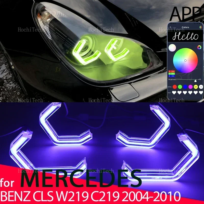 RGB M4 Style App Control LED Angel Eyes Ring Lamp Car Running Light DRL for MERCEDES BENZ CLS W219 C219 2004-2010
RGB M4 Style App Control LED Angel Eyes Ring Lamp Car Running Light DRL for MERCEDES BENZ CLS W219 C219 2004-2010
