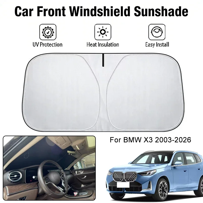 Foldable Car Windshield Sun Shade UV Block Heat Insulation For BMW X3 2003-2026 Interior Protection Accessories
Foldable Car Windshield Sun Shade UV Block Heat Insulation For BMW X3 2003-2026 Interior Protection Accessories