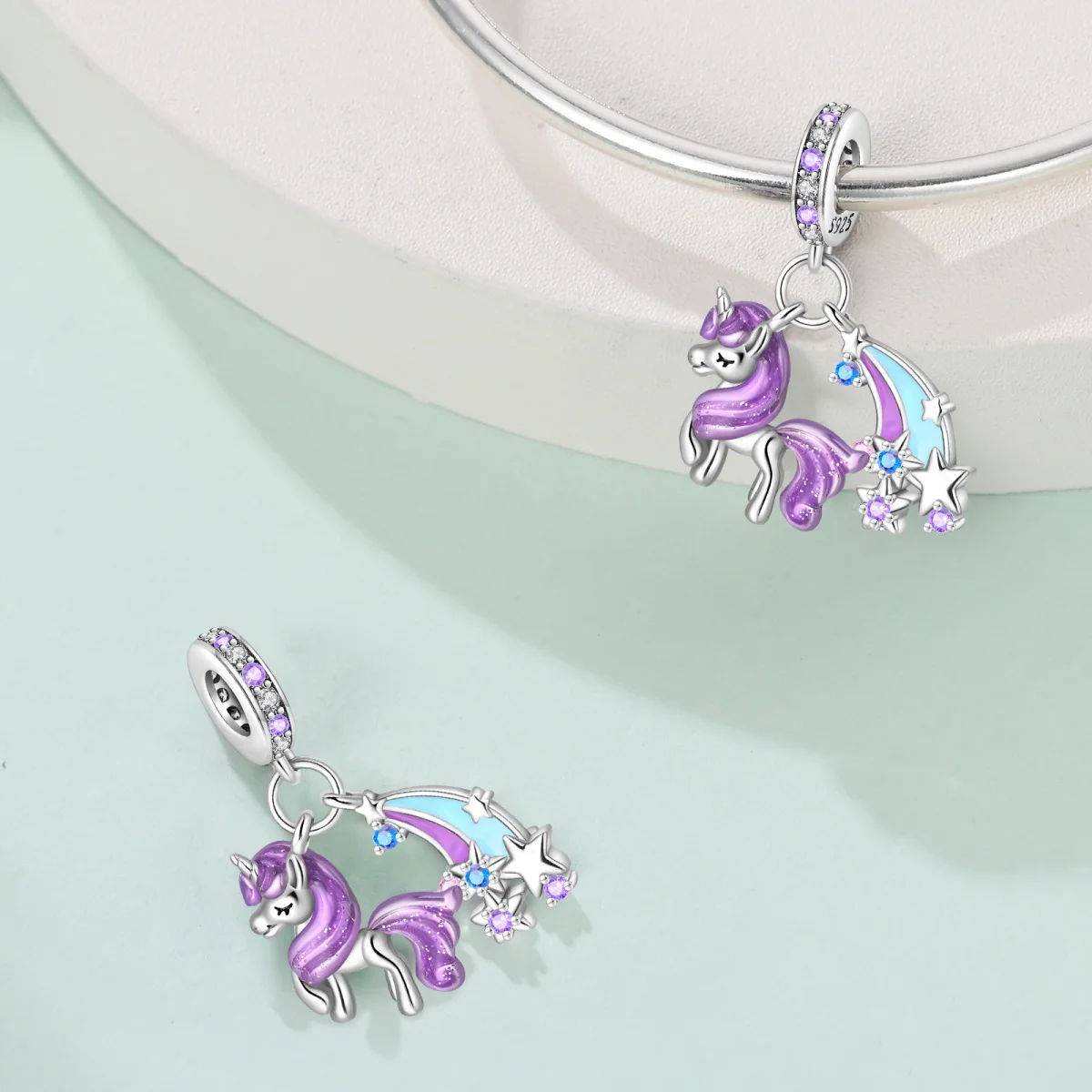 Original Charms 925 Sterling Silver Dreamy Rainbow Unicorn Color Pendant Beads Fit Bracelet Women Jewelry Making Diy Gift
Original Charms 925 Sterling Silver Dreamy Rainbow Unicorn Color Pendant Beads Fit Bracelet Women Jewelry Making Diy Gift