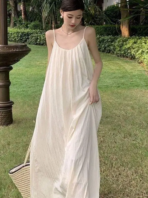 plus Size Beach Vacation Style Backless Strap Dress Women Summer Casual A-Line Skirt Polyester Fiber Sleeveless round Neck
plus Size Beach Vacation Style Backless Strap Dress Women Summer Casual A-Line Skirt Polyester Fiber Sleeveless round Neck