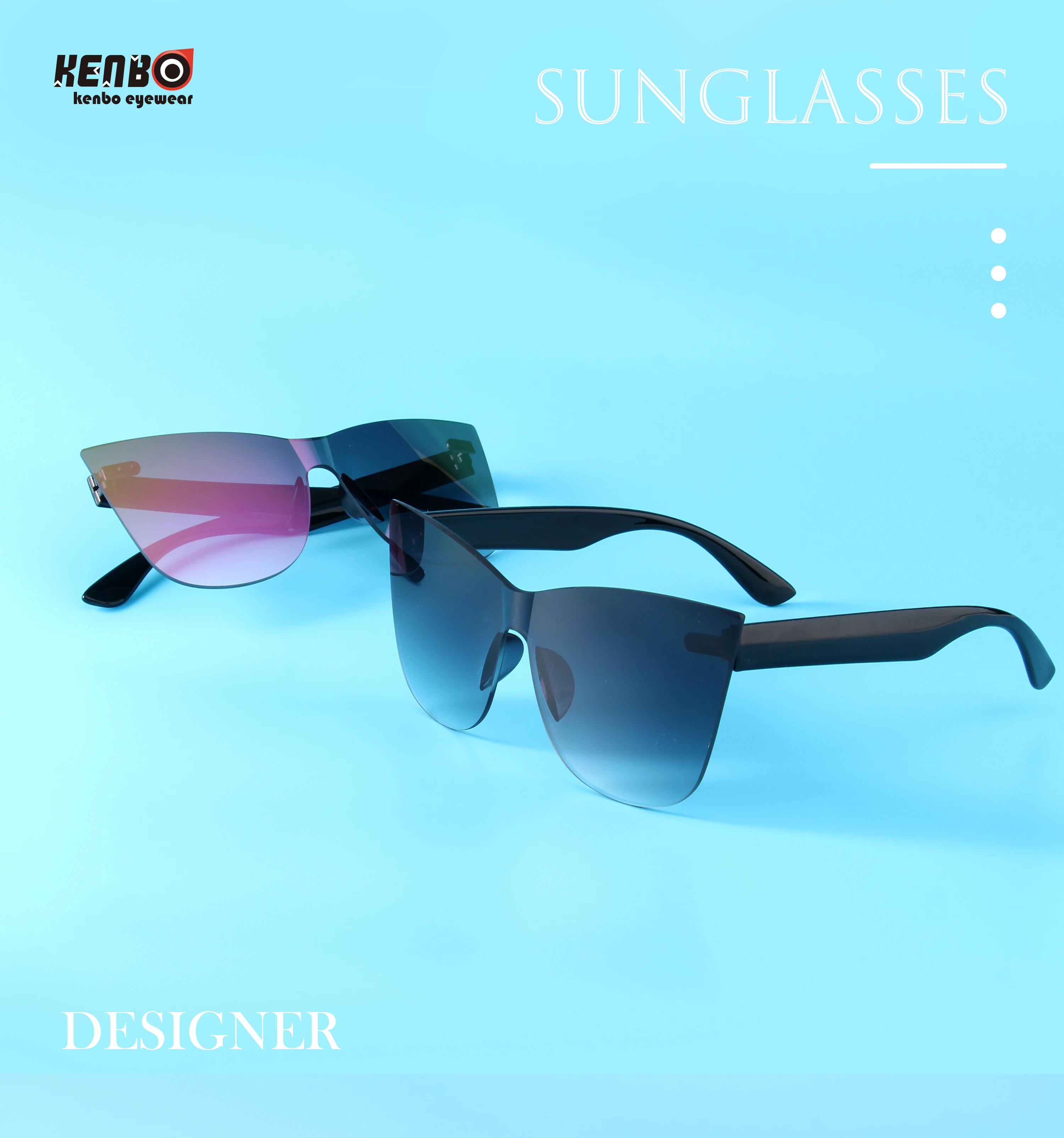 Kenbo Transparent Cat Eye Sunglasses Women Colorful Retro Fashion Rimless Sun Glasses Women's Vintage Luxury Brand Eyewear
Kenbo Transparent Cat Eye Sunglasses Women Colorful Retro Fashion Rimless Sun Glasses Women's Vintage Luxury Brand Eyewear