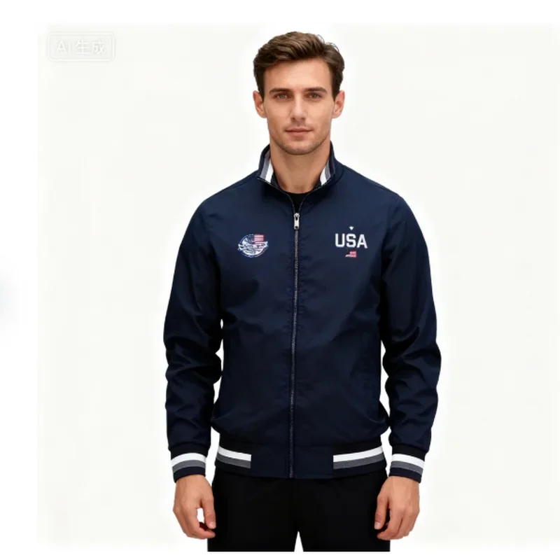 Men's Jackets High quality Fashion Casual USA Letter Graphic Print Outdoor Coat Tops Baseball Bomber Varsity Jacket Men Oversize
Men's Jackets High quality Fashion Casual USA Letter Graphic Print Outdoor Coat Tops Baseball Bomber Varsity Jacket Men Oversize