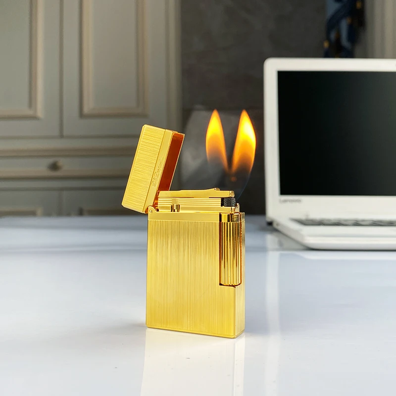 Commemorative Edition Luxury Butane Lighter Single & Double Flame Ping Sound Natural Paint Cigarette Smoker 16005
Commemorative Edition Luxury Butane Lighter Single & Double Flame Ping Sound Natural Paint Cigarette Smoker 16005