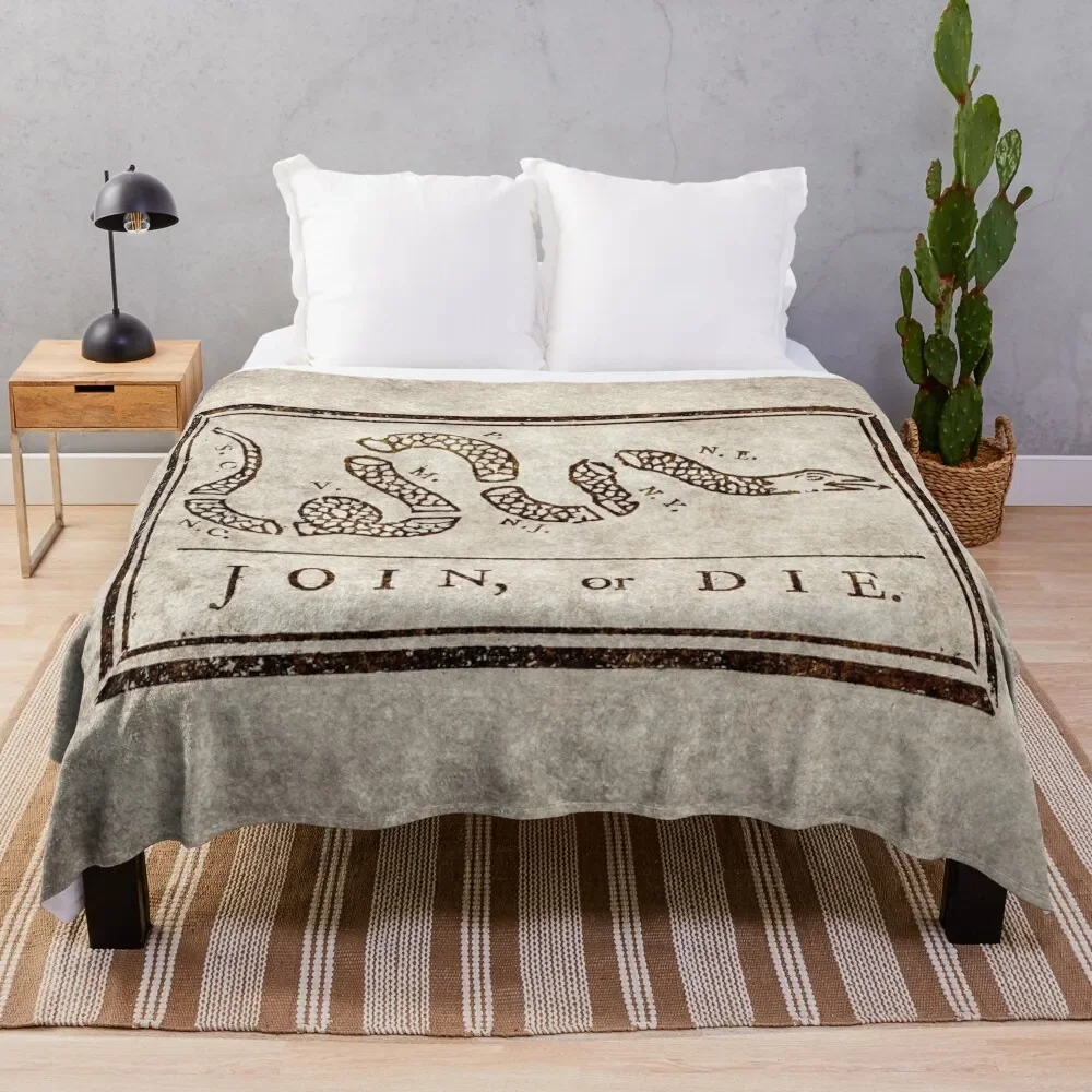Join or die, Benjamin Franklin's historical image Throw Blanket decorative Retros Blankets
Join or die, Benjamin Franklin's historical image Throw Blanket decorative Retros Blankets