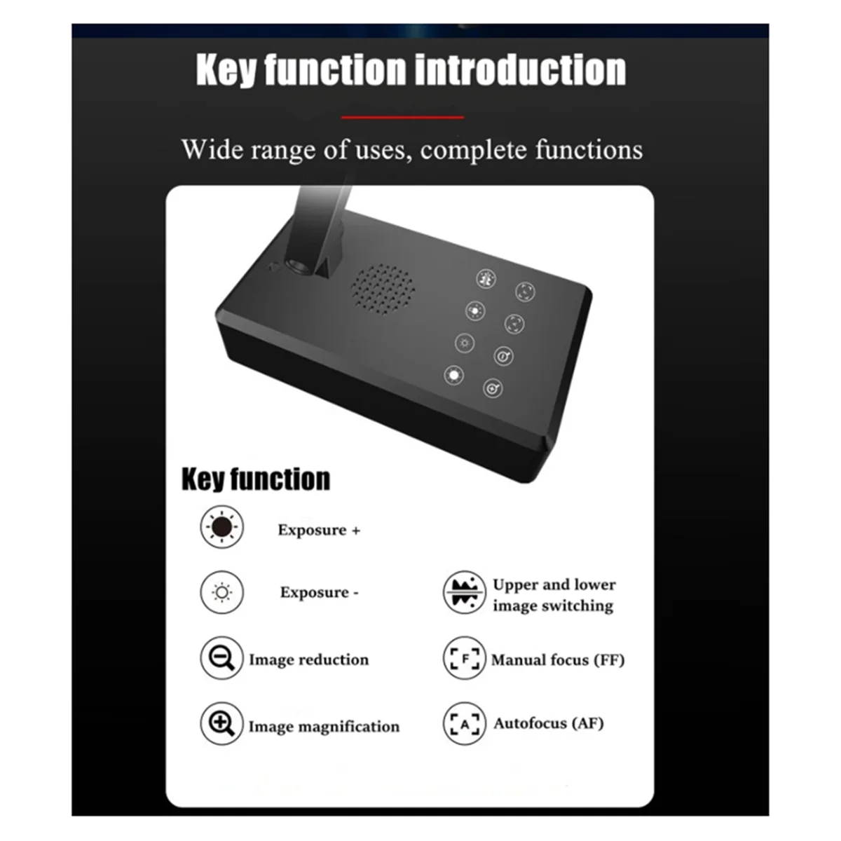SVFE-g4K USB-камера для документов, веб-камера 16 МП, визуализатор изображения, складное перевернутое изображение для веб-демохода в реальном времени
SVFE-g4K USB-камера для документов, веб-камера 16 МП, визуализатор изображения, складное перевернутое изображение для веб-демохода в реальном времени