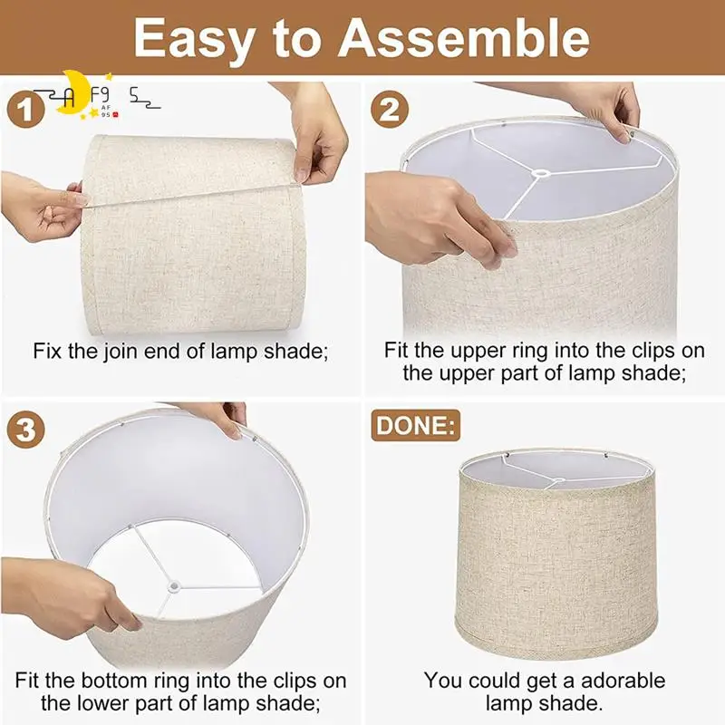AF95-Lamp Shades Natural Linen Lampshades High Replacement Fabric Lampshades 12.6X11.6X9.8Inch For Table Lamp Floor Lamp A
AF95-Lamp Shades Natural Linen Lampshades High Replacement Fabric Lampshades 12.6X11.6X9.8Inch For Table Lamp Floor Lamp A