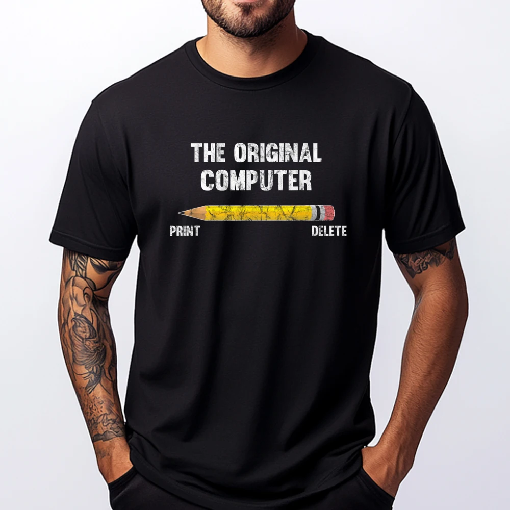 The Original Computer Pencil Mens Clothing Men's T-Shirts Graphic Cotton Streetwear Short Sleeve Tees
The Original Computer Pencil Mens Clothing Men's T-Shirts Graphic Cotton Streetwear Short Sleeve Tees