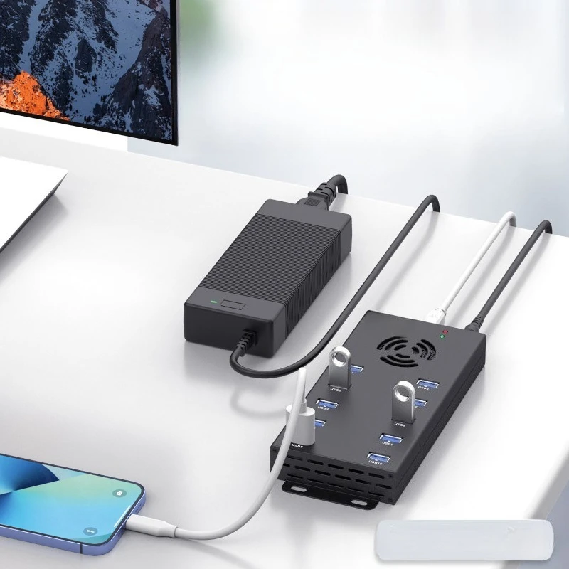 10-Port USB 3.0 splitter, computer multi-interface expansion 2.1A charging hub with power hub
10-Port USB 3.0 splitter, computer multi-interface expansion 2.1A charging hub with power hub