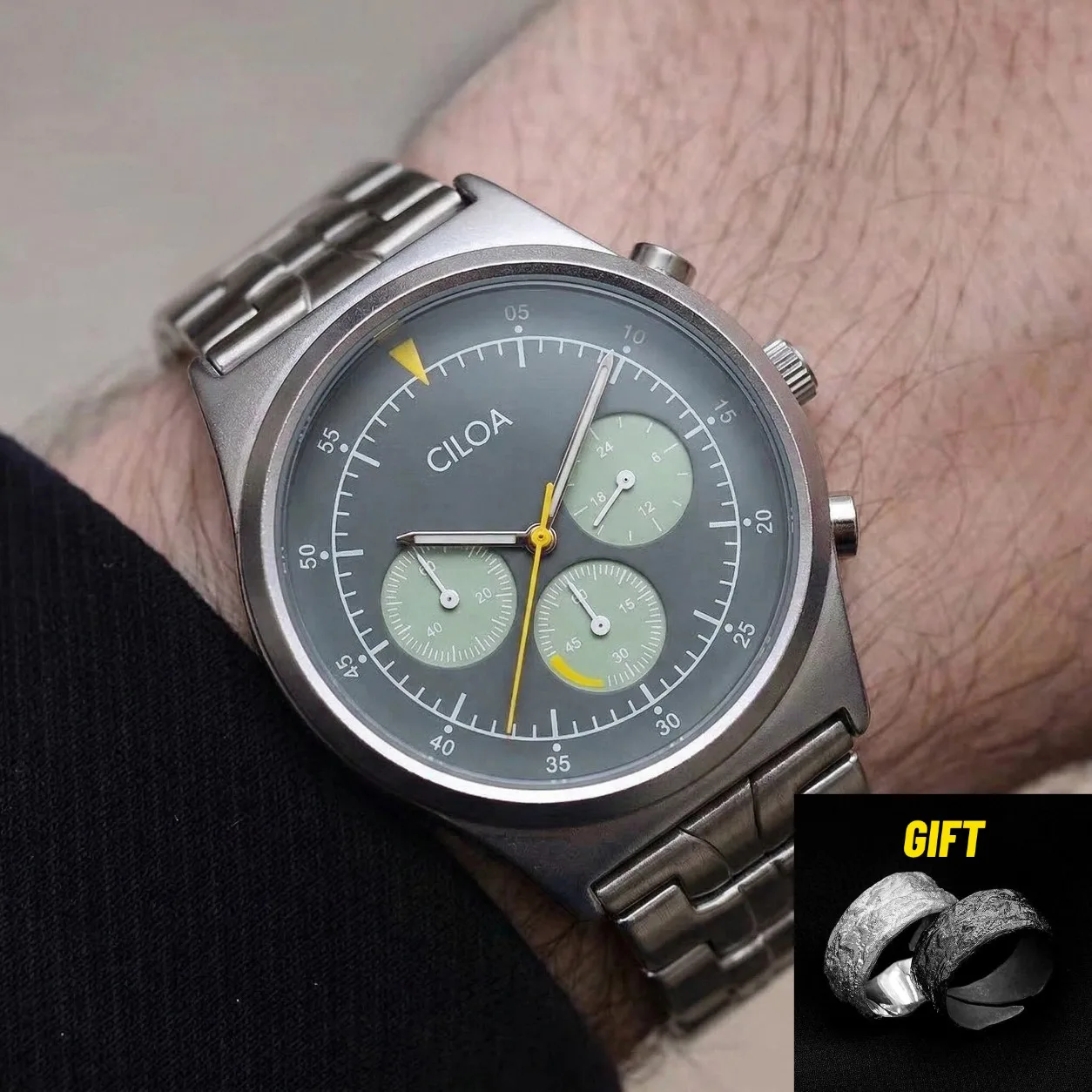 CILOA Light Luxury Niche Retro Chronograph Men's Watch, High-end Wristwatch for Business Casual Daily
CILOA Light Luxury Niche Retro Chronograph Men's Watch, High-end Wristwatch for Business Casual Daily