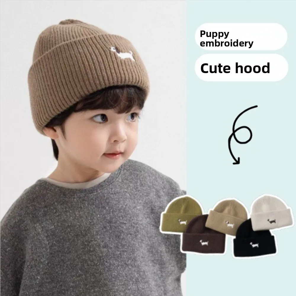 Cartoon Puppy Baby Winter Hat Knitted Embroidered Infant Toddler Beanie Thickened Solid Color Warm Pullover Cap Boys Girls
Cartoon Puppy Baby Winter Hat Knitted Embroidered Infant Toddler Beanie Thickened Solid Color Warm Pullover Cap Boys Girls