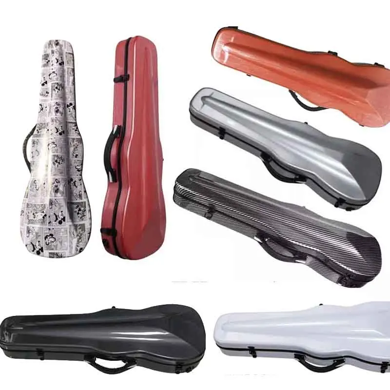 4/4 3/4 1/2 1/4 Violin carbon fiber triangle Box Violin Box Violin Triangle Case with Hygrometer
4/4 3/4 1/2 1/4 Violin carbon fiber triangle Box Violin Box Violin Triangle Case with Hygrometer