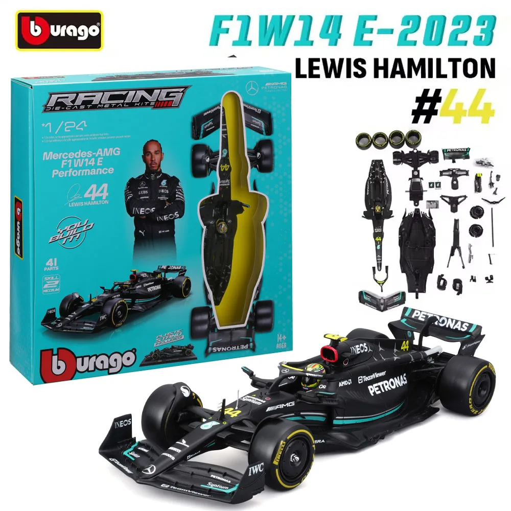 New In Stock Bburago 1:24 F1 Mercedes-Amg Team W14 Diy Assembly Alloy Miniature Diecast Model 44# Hamilton F1 Car Custom Toys
New In Stock Bburago 1:24 F1 Mercedes-Amg Team W14 Diy Assembly Alloy Miniature Diecast Model 44# Hamilton F1 Car Custom Toys