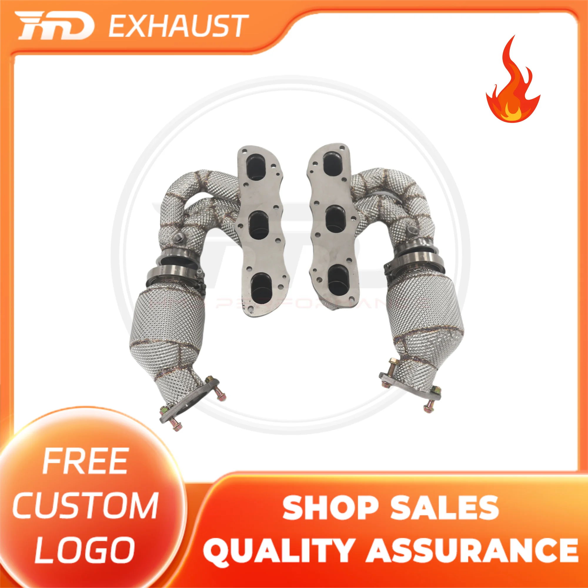 HMD Hot sale Exhaust System High Flow Performance Headers for Porsche Cayman Boxster 981 GT4 GTS 3.8T Manifold With Heat Shield
HMD Hot sale Exhaust System High Flow Performance Headers for Porsche Cayman Boxster 981 GT4 GTS 3.8T Manifold With Heat Shield