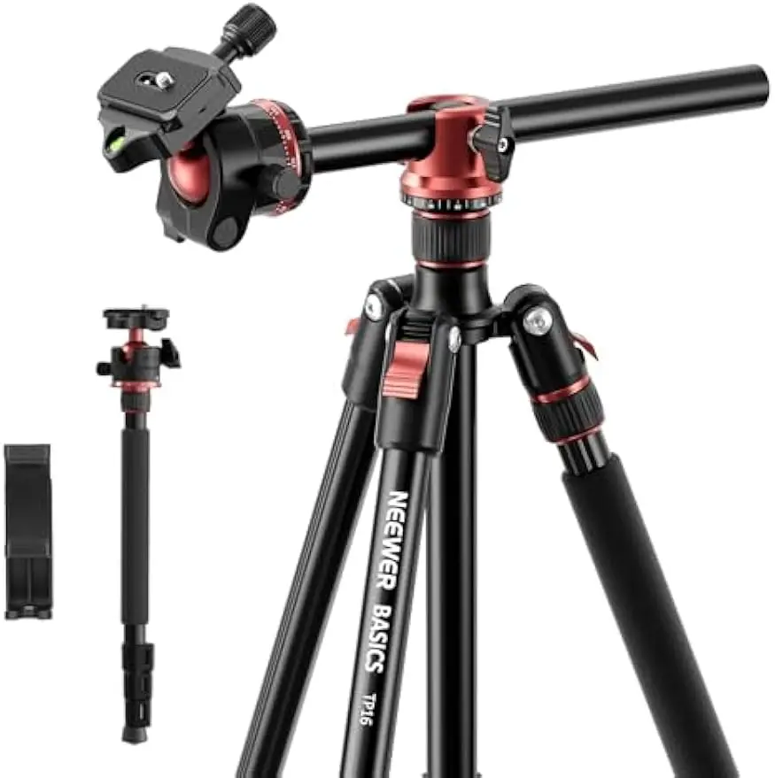70.9" Camera Tripod Monopod with Ball Head, Quick Release for DSLR & Phone, 17.6 lbs Max Load
70.9" Camera Tripod Monopod with Ball Head, Quick Release for DSLR & Phone, 17.6 lbs Max Load
