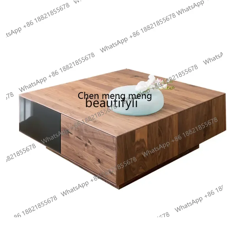 cc182R11 Nordic Black Walnut Solid Wood Square Coffee Table Modern Simple Small Apartment Living Room Storage Home Large Square
cc182R11 Nordic Black Walnut Solid Wood Square Coffee Table Modern Simple Small Apartment Living Room Storage Home Large Square