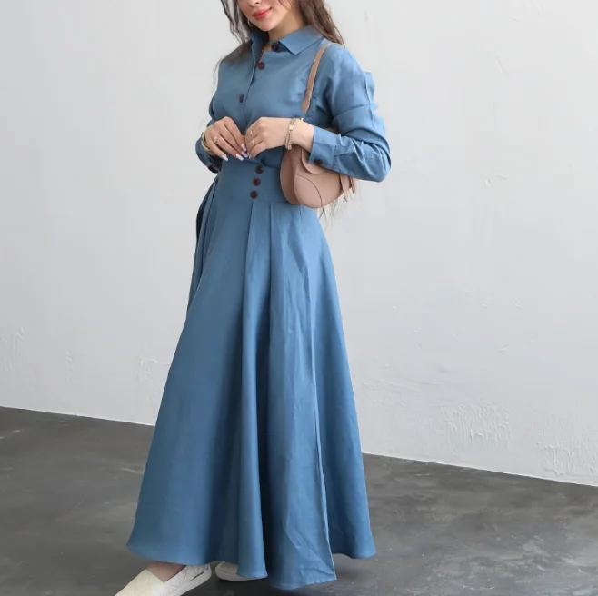 Women's Elegant Style Suits 2025 Autumn Winter Latest Linen Solid Color Loose Long Sleeve Buttons Shirt Half Skirt Two-Piece Set
Women's Elegant Style Suits 2025 Autumn Winter Latest Linen Solid Color Loose Long Sleeve Buttons Shirt Half Skirt Two-Piece Set