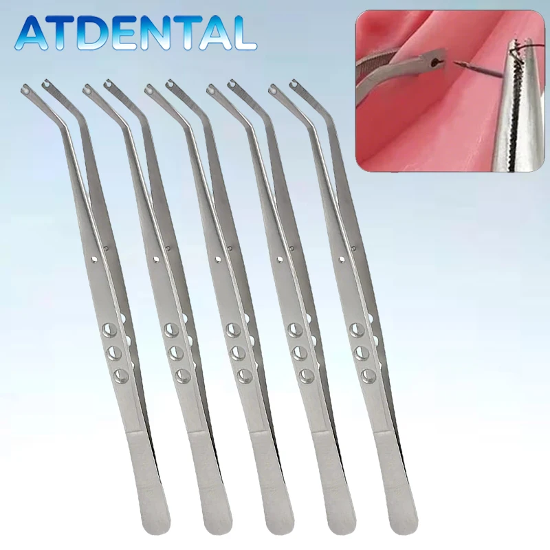 Набор из 5 стоматологических хирургических пинцетов из нержавеющей стали с зубчатыми концами – пинцеты Колледж для наложения швов и перевязки
Набор из 5 стоматологических хирургических пинцетов из нержавеющей стали с зубчатыми концами – пинцеты Колледж для наложения швов и перевязки