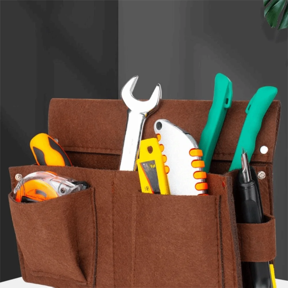 Chemical Fabric Belt Tool Kit Wear-resistant Rivet Reinforcement Tool Waist Bag Large Capacity Brown Carpenter's Nail Bag
Chemical Fabric Belt Tool Kit Wear-resistant Rivet Reinforcement Tool Waist Bag Large Capacity Brown Carpenter's Nail Bag