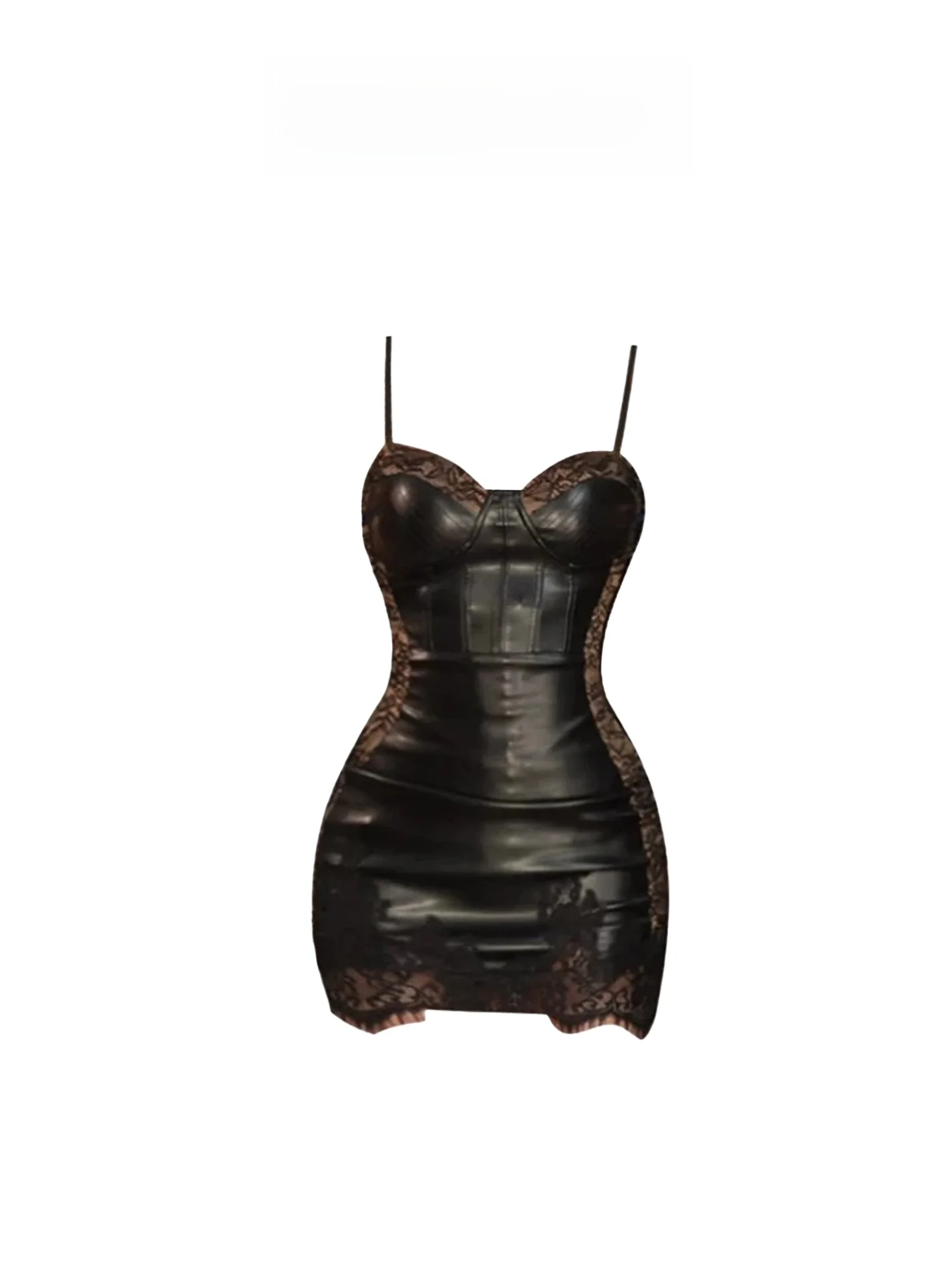HEZA Lace Splice PU Leather Strap Dress Women Sexy Short Skirt Bodycon Style plus Size Fashion Casual Spring Autumn Winter
HEZA Lace Splice PU Leather Strap Dress Women Sexy Short Skirt Bodycon Style plus Size Fashion Casual Spring Autumn Winter
