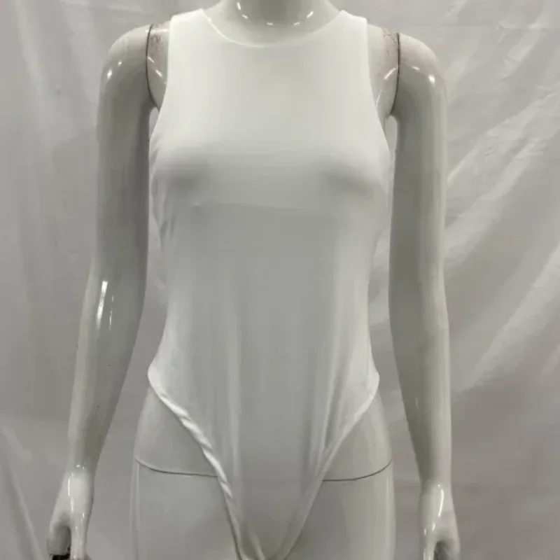 Summer European American Solid Color Sexy Tight Fitting Sleeveless Vest Fashion Round Neck Base Layer Bodysuit Women's Clothing
Summer European American Solid Color Sexy Tight Fitting Sleeveless Vest Fashion Round Neck Base Layer Bodysuit Women's Clothing