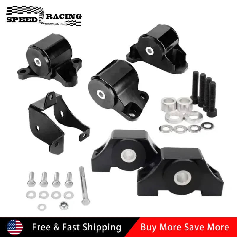 Aluminum 2-Bolt Engine Swap Motor Mount Kit Black For 1996-2000 Honda Civic B D Series D16 B16 B18 B20 EK
Aluminum 2-Bolt Engine Swap Motor Mount Kit Black For 1996-2000 Honda Civic B D Series D16 B16 B18 B20 EK