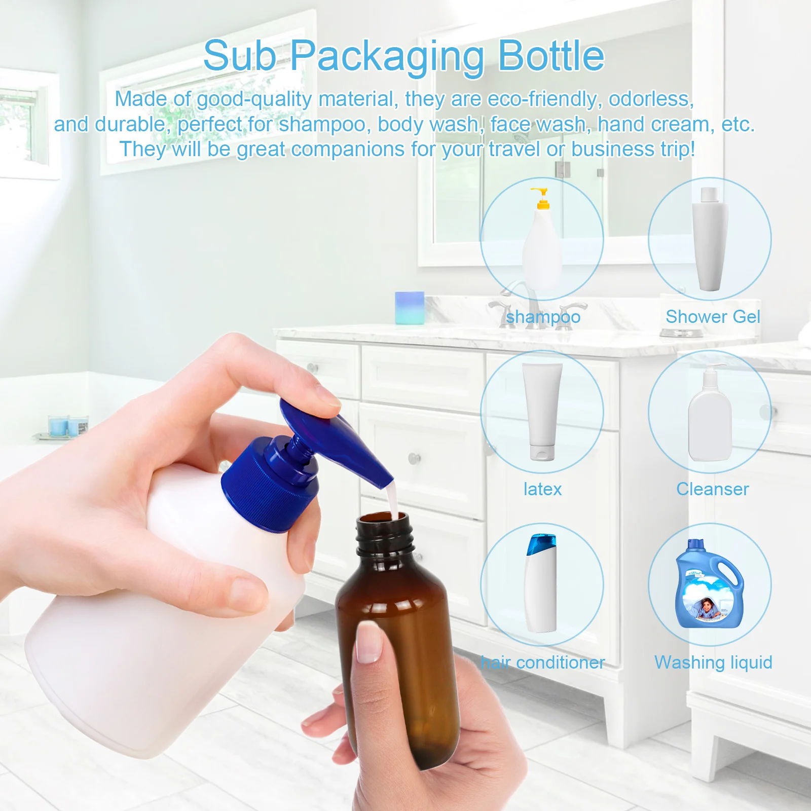 16Pcs 60Ml Flip Cap Bottles Reusable Travel Bottle Set Leak Proof Dispensers for Skincare Cream Sunscreen Makeup Liquid
16Pcs 60Ml Flip Cap Bottles Reusable Travel Bottle Set Leak Proof Dispensers for Skincare Cream Sunscreen Makeup Liquid