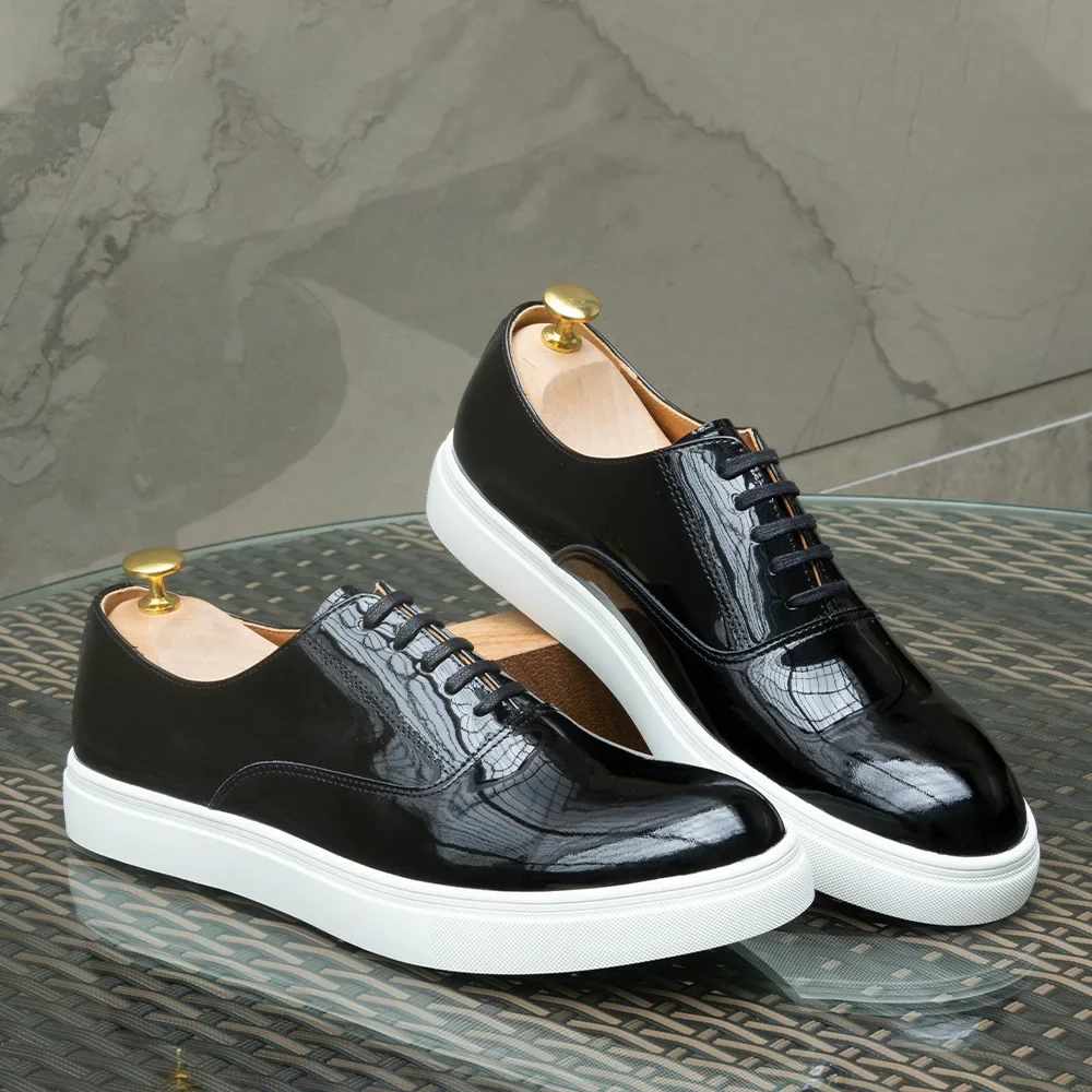 CLAIAMI Handmade Luxury Cow Leather Men Sneakers Lace-up Flat Baseplate Shoes Men Casual Comfortable Loafers Men Zapatos Hombre
CLAIAMI Handmade Luxury Cow Leather Men Sneakers Lace-up Flat Baseplate Shoes Men Casual Comfortable Loafers Men Zapatos Hombre