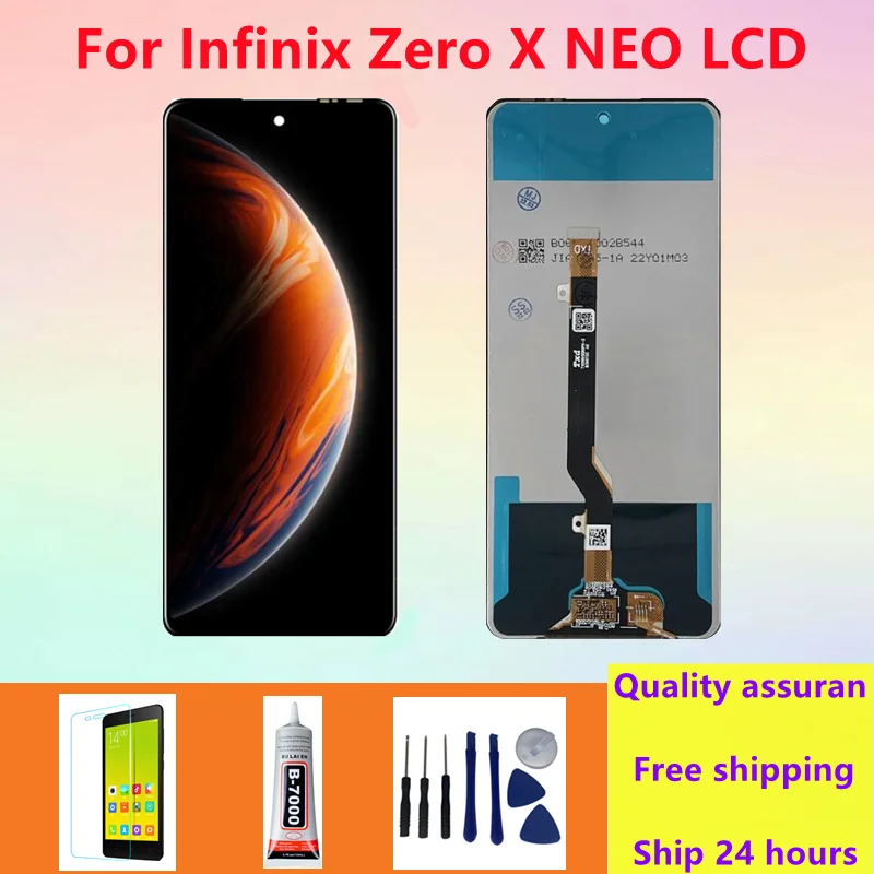 Оригинальный ЖК-дисплей для Infinix Zero X Neo X6810, ЖК-дисплей кодирующий преобразователь сенсорного экрана в сборе, замена с бесплатным прозрачным чехлом
Оригинальный ЖК-дисплей для Infinix Zero X Neo X6810, ЖК-дисплей кодирующий преобразователь сенсорного экрана в сборе, замена с бесплатным прозрачным чехлом