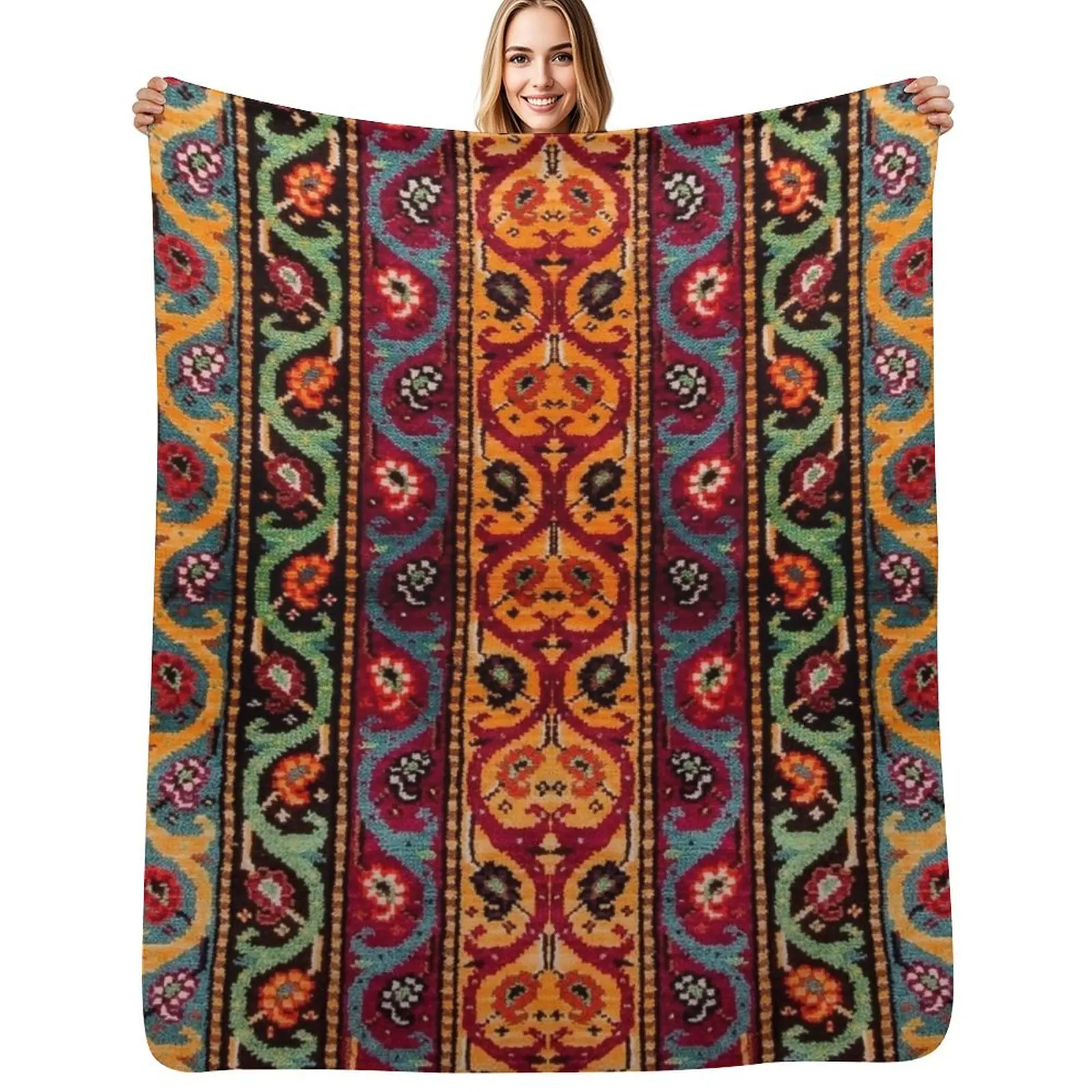 Multicolor Bohemian Artwork Design Throw Blanket Cozy Microfiber Throw Blanket for Home Bedroom
Multicolor Bohemian Artwork Design Throw Blanket Cozy Microfiber Throw Blanket for Home Bedroom