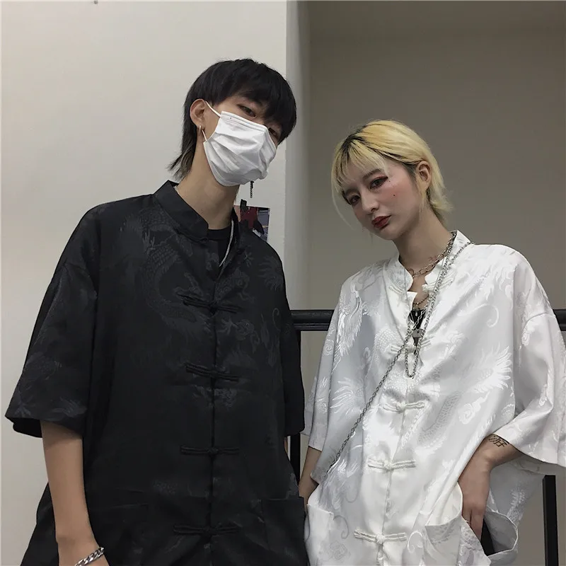 Новый китайский Sle ort Sve irt, мужской ретро с рисунком дракона, повседневный универсальный джинт, летний сгусток для отдыха...
Новый китайский Sle ort Sve irt, мужской ретро с рисунком дракона, повседневный универсальный джинт, летний сгусток для отдыха...