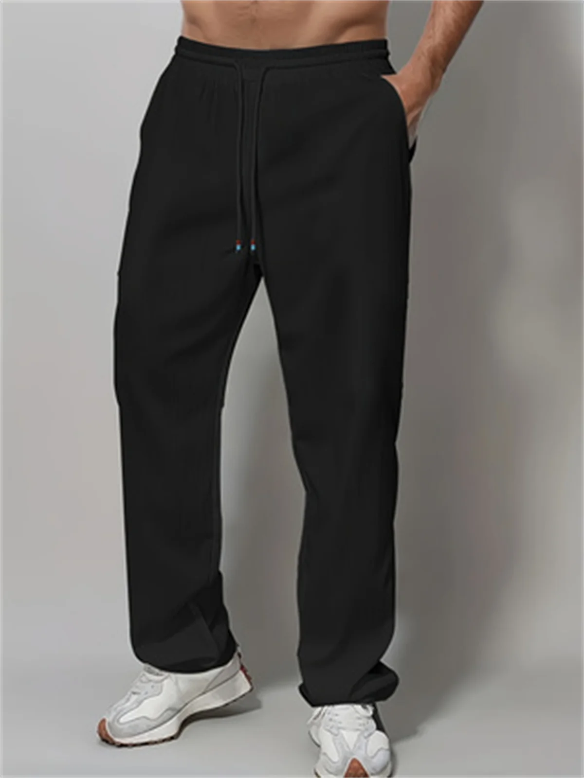 New Trend Simple Solid Color Men's Cotton Casual Drawstring Straight Leg Pants,A Gift For Men
New Trend Simple Solid Color Men's Cotton Casual Drawstring Straight Leg Pants,A Gift For Men