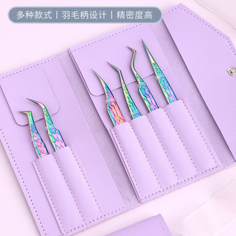 6PCS Stainless Steel False Eyelash Tweezers Set Eyelash Extension Tweezers Precision Tweezer Strap Pack Eyelashes Makeup Tools
6PCS Stainless Steel False Eyelash Tweezers Set Eyelash Extension Tweezers Precision Tweezer Strap Pack Eyelashes Makeup Tools