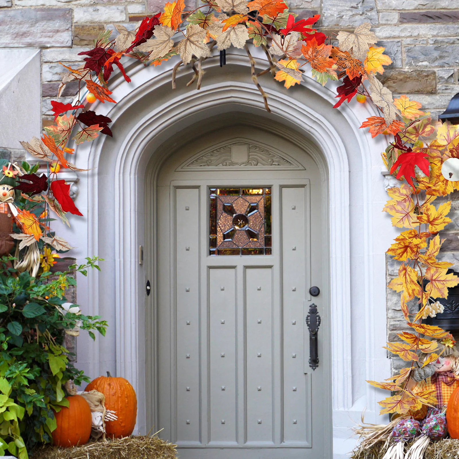 2Pcs Artificial Maple Leaf Vine Garland 5.74ft Faux Autumn Leaves Thanksgiving Fall Home Decor Maple Leaf Fake 
2Pcs Artificial Maple Leaf Vine Garland 5.74ft Faux Autumn Leaves Thanksgiving Fall Home Decor Maple Leaf Fake