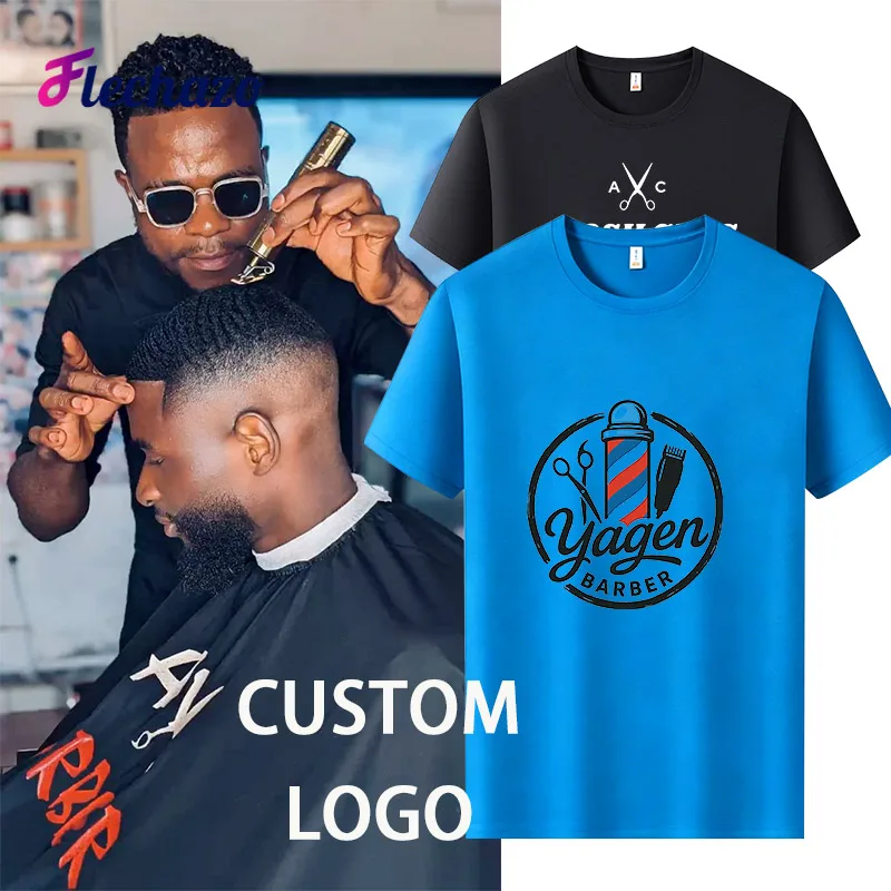 Customized Logo T-Shirt Short Sleeves Comfortable Diy T Shirts Personalized Barber Shirt Brand Print
Customized Logo T-Shirt Short Sleeves Comfortable Diy T Shirts Personalized Barber Shirt Brand Print