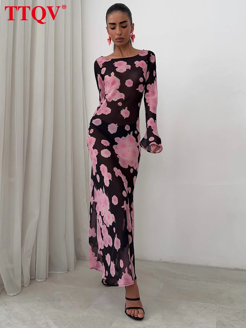 TTQV Fashion Loose Print Women Dress 2026 Autumn O-Neck Long Sleeve Ankle Length Dresses Elegant Classic Female Dress Streetwear
TTQV Fashion Loose Print Women Dress 2026 Autumn O-Neck Long Sleeve Ankle Length Dresses Elegant Classic Female Dress Streetwear