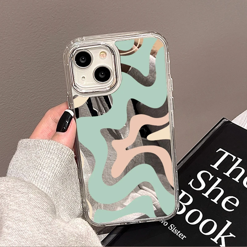 Swirl Pattern Mirror Phone Case For iPhone 14 Pro Max Case For iPhone 11 13 15 16 Pro Max XR Fashion Soft Back Cover Funda Capa
Swirl Pattern Mirror Phone Case For iPhone 14 Pro Max Case For iPhone 11 13 15 16 Pro Max XR Fashion Soft Back Cover Funda Capa