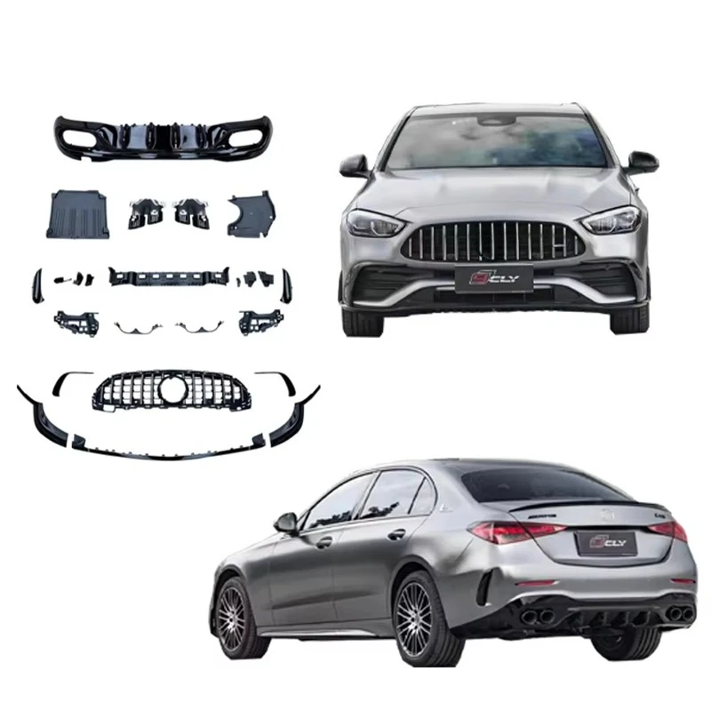 For C-class W206 Upgrade C43 Front Lip Grille Diffuser Exhaust Pipe 2022-2024 C43 Style
For C-class W206 Upgrade C43 Front Lip Grille Diffuser Exhaust Pipe 2022-2024 C43 Style